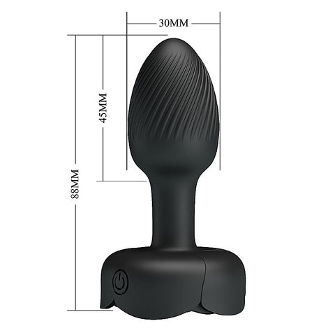 Olman Light-Up Rechargeable Butt Play Plug By Baile - Butt Plugs