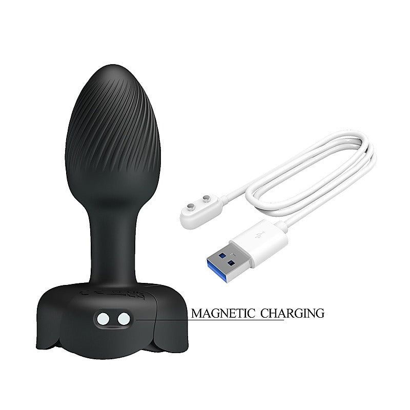 Olman Light-Up Rechargeable Butt Play Plug By Baile - Butt Plugs