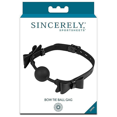 Sportsheets Sincereley Bow Tie Ball Gag - Bondage Gags and Bits