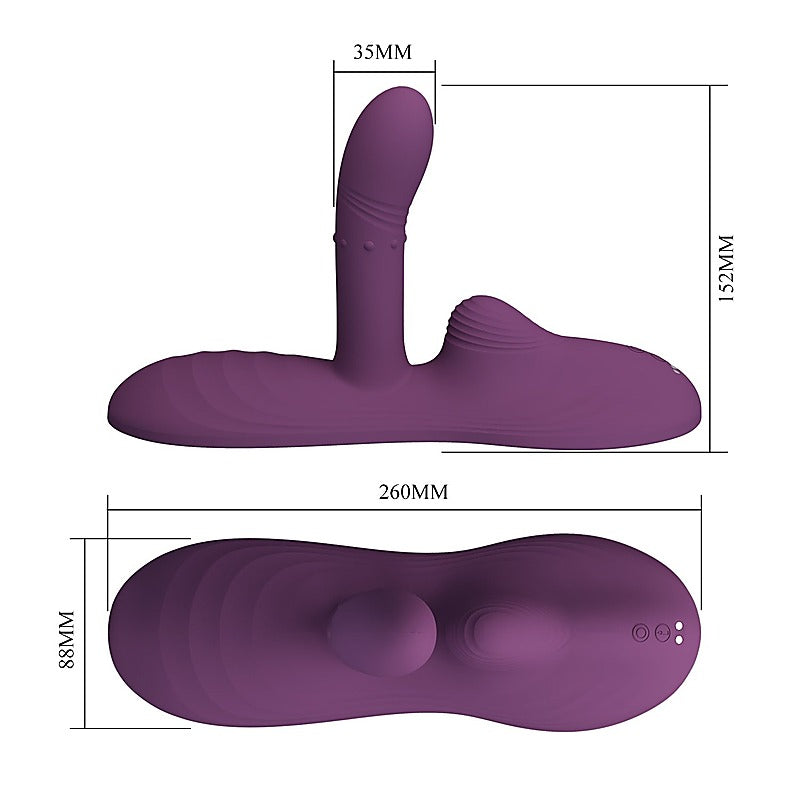 Luka Rechargeable Remote Control Love Pad Vibrator By Baile - G-Spot Vibrators