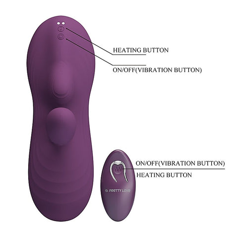 Luka Rechargeable Remote Control Love Pad Vibrator By Baile - G-Spot Vibrators