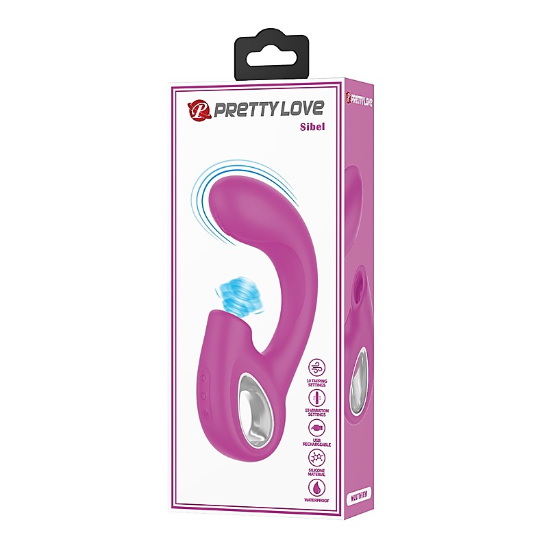 Sibel Rechargeable Tapping G Spot Vibrator By Baile - G-Spot Vibrators