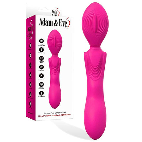 Grinder Usb Rechargeable Massage Wand By Adam & Eve - Body Wands