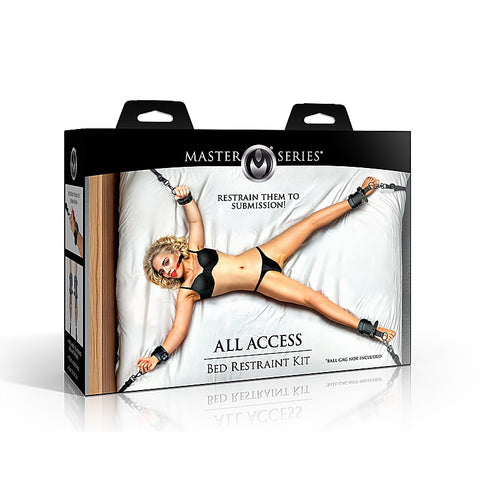 Master Series All Access Bed Restraint Kit By Xr Brands - Bondage Kits