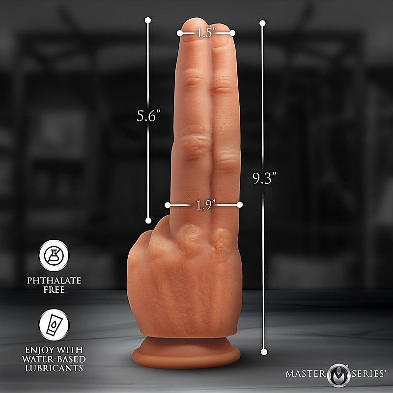 Master Series The Pleaser Double Finger Dildo By Xr Brands - Realistic Dildos