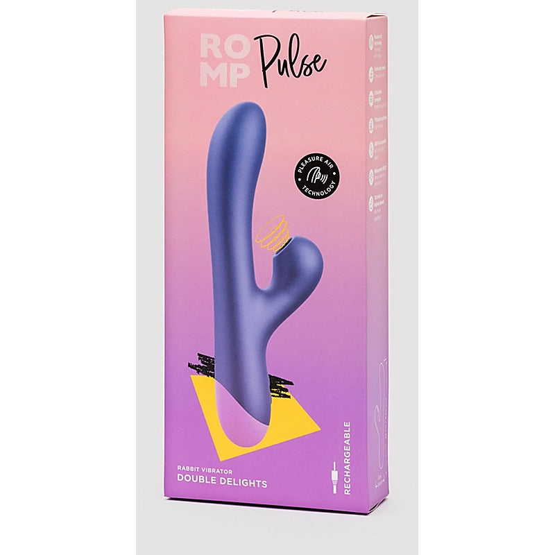 Romp Pulse Pleasure Air Pulse Rabbit Vibrator By Love Honey - Rabbit Vibrators