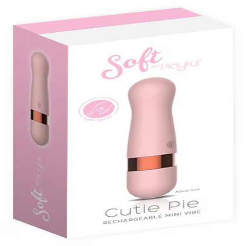 Soft by Playful Cutie Pie Rechargeable Mini Bullet Vibrator - Bullet Vibrators