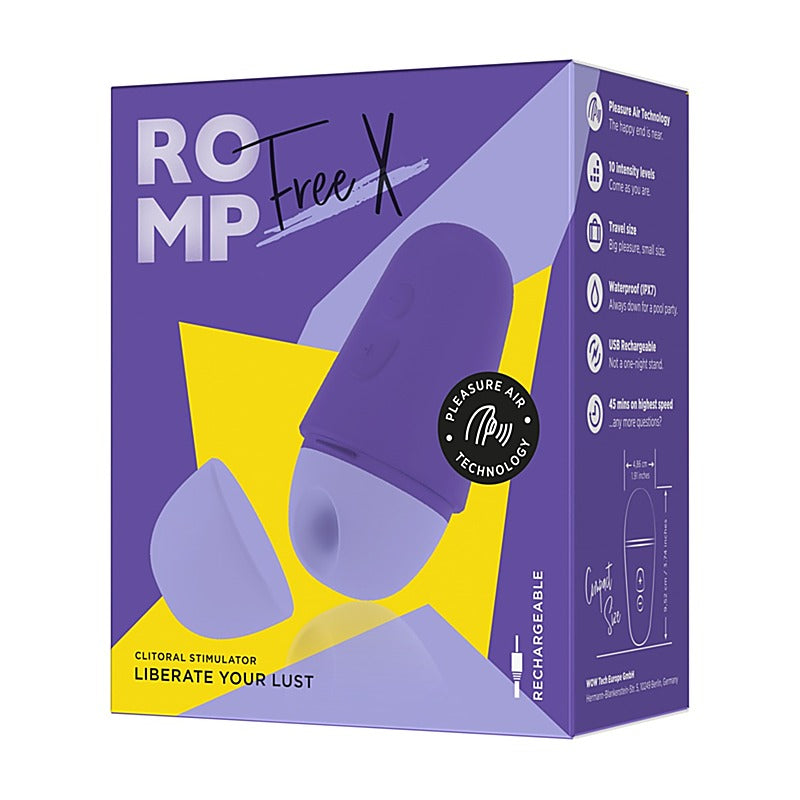 Romp Free X Clitoral Suction Massager By Love Honey - Clit Ticklers and Pulsators