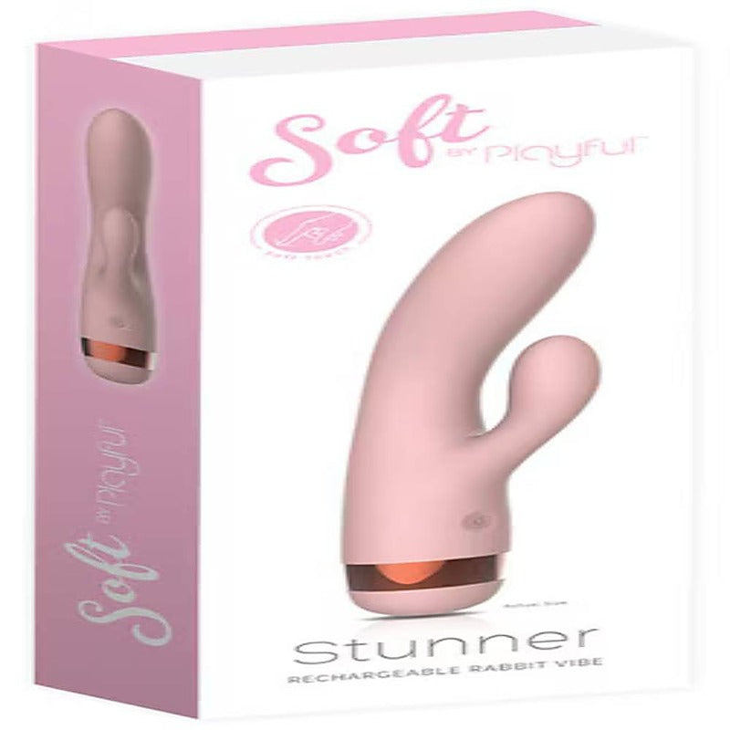 Soft by Playful Stunner Rechargeable Rabbit Vibrator - Rabbit Vibrators