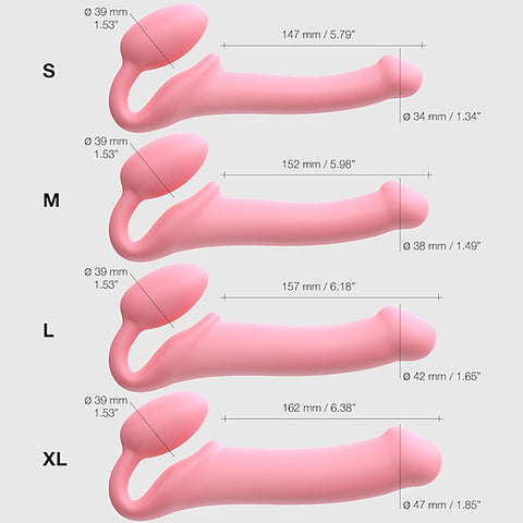 Bendable Strap-On Flexible Dildo By Strap-On-Me - Strap On Sextoys