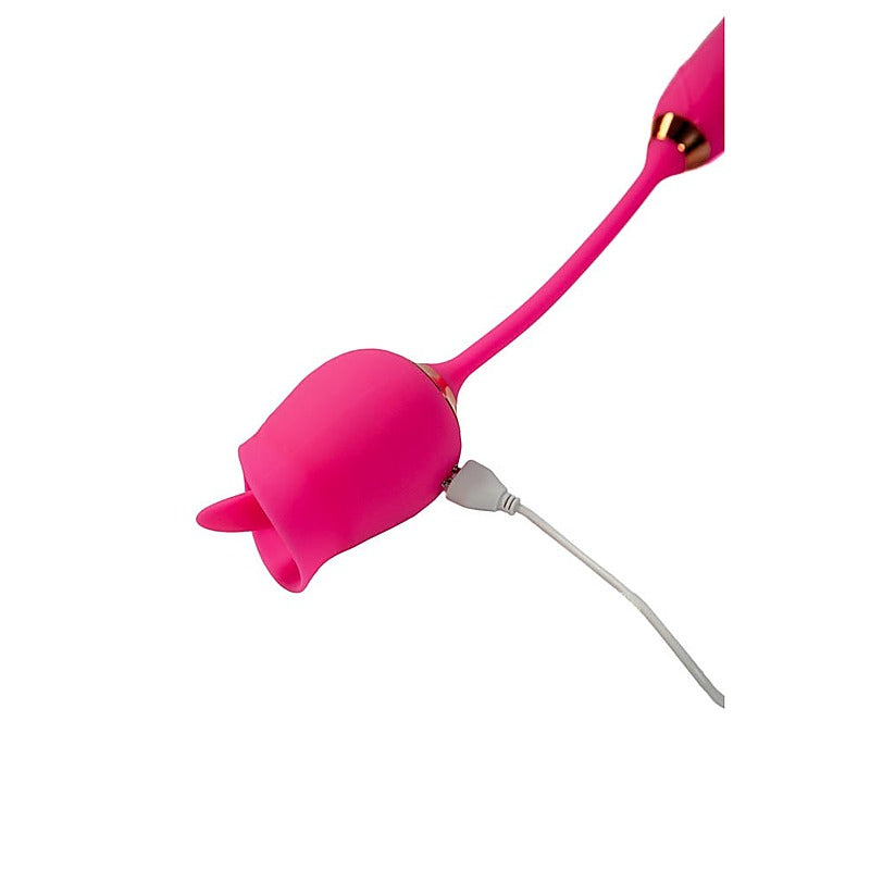 Pink Pussycat Licking Rose Clitoral Vibe By Cousins Group - Clit Ticklers and Pulsators