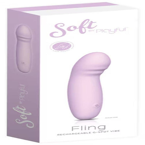Soft by Playful Fling Rechargeable G-Spot Vibrator - G-Spot Vibrators