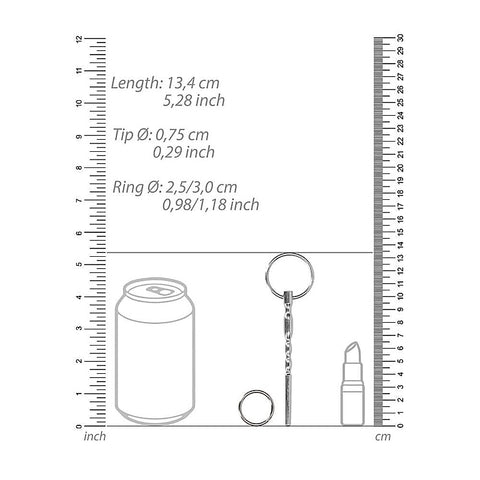Stainless Steel Urethral Penis Plug With Ring 8Mm - Urethral Sounds