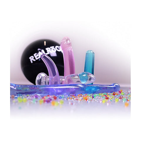Realrock Crystal Clear Non Realistic Suction Cup Dildo 13Cm - Non-Realistic Dildos