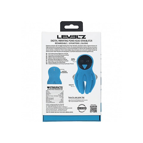 Levelz Digital Vibrating Penis Head Stimulator By Shots Toys - Masturbators and Strokers