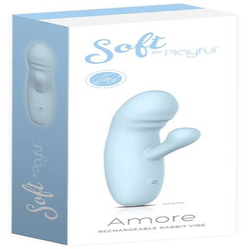 Soft by Playful Amore Rechargeable Rabbit Vibrator - Rabbit Vibrators