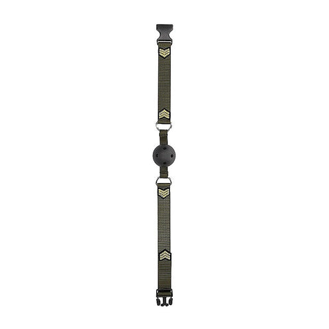 Shots Toys Army Theme Breathable BDSM Ball Gag - Bondage Gags and Bits