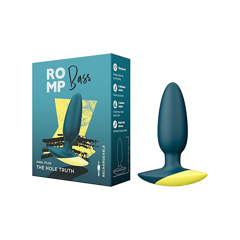 Romp Bass Vibrating Silicone Anal Plug By Love Honey - Butt Plugs