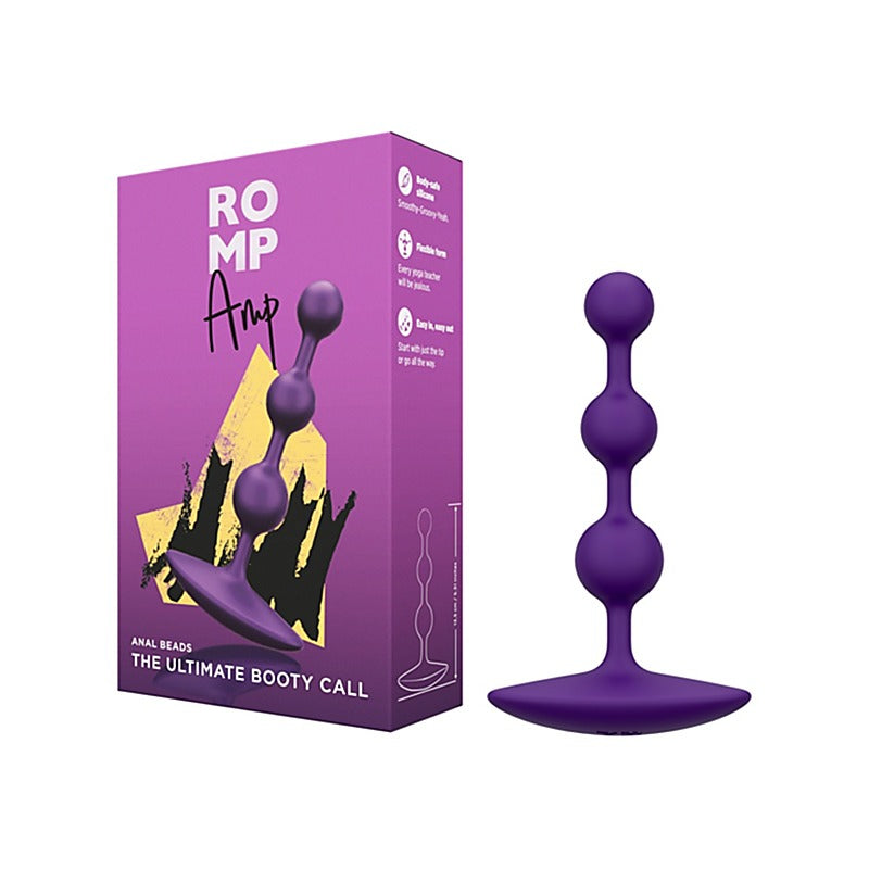 Romp Amp Flexible Silicone Anal Bead By Love Honey - Anal Beads and Balls