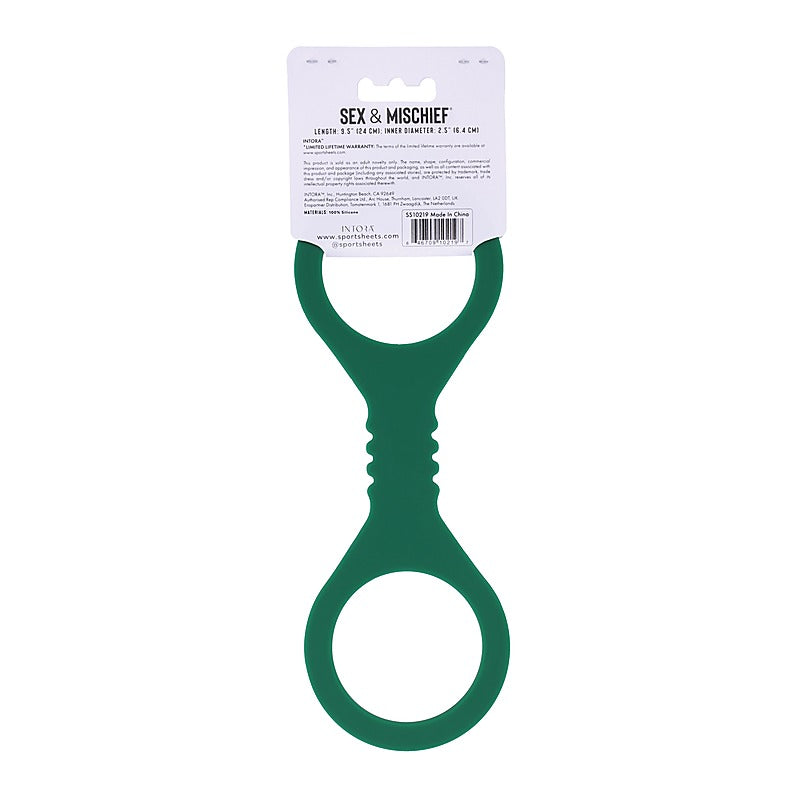 Indica Silicone Bondage Hand Cuffs By Sportsheets - Cuffs And Restraints
