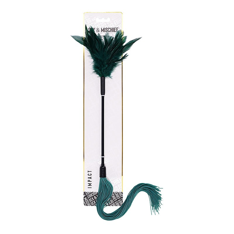 Indica Feather Tickler Whip By Sportsheets - Whips And Crops