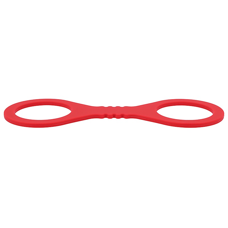 Sex & Mischief Amor Silicone Hand Cuffs Restraints Red - Cuffs And Restraints