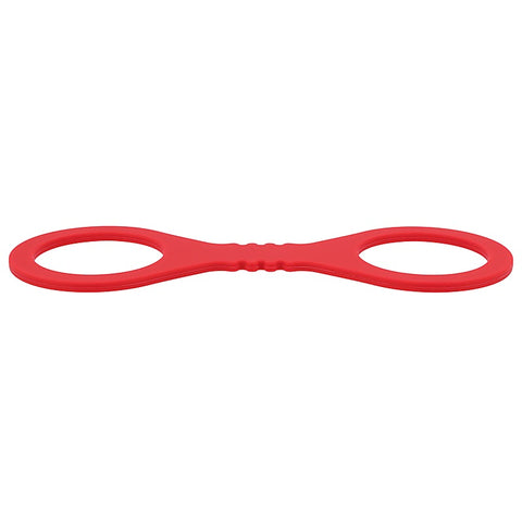 Sex & Mischief Amor Silicone Hand Cuffs Restraints Red - Cuffs And Restraints