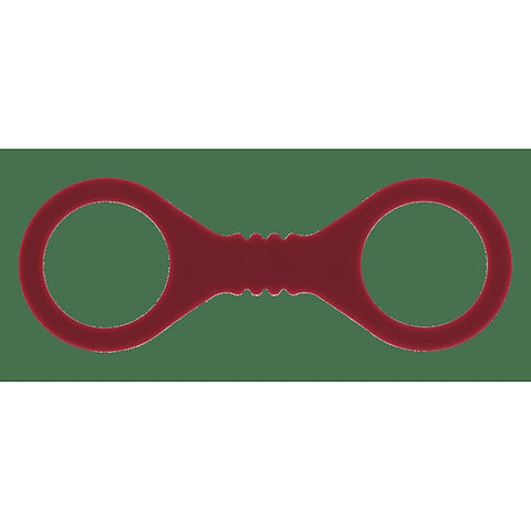 Sex & Mischief Enchanted Silicone BDSM Wrist Cuffs Burgundy - Cuffs And Restraints