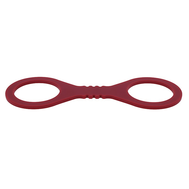 Sex & Mischief Enchanted Silicone BDSM Wrist Cuffs Burgundy - Cuffs And Restraints