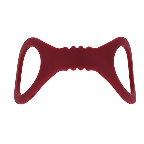 Sex & Mischief Enchanted Silicone BDSM Wrist Cuffs Burgundy - Cuffs And Restraints