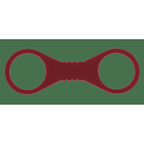 Sex & Mischief Enchanted Silicone BDSM Wrist Cuffs Burgundy - Cuffs And Restraints