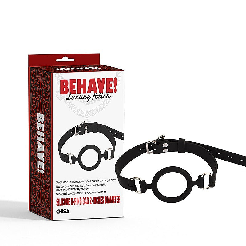 Silicone O-Ring Gag 2-Inches Diameter By Chisa - Bondage Gags and Bits
