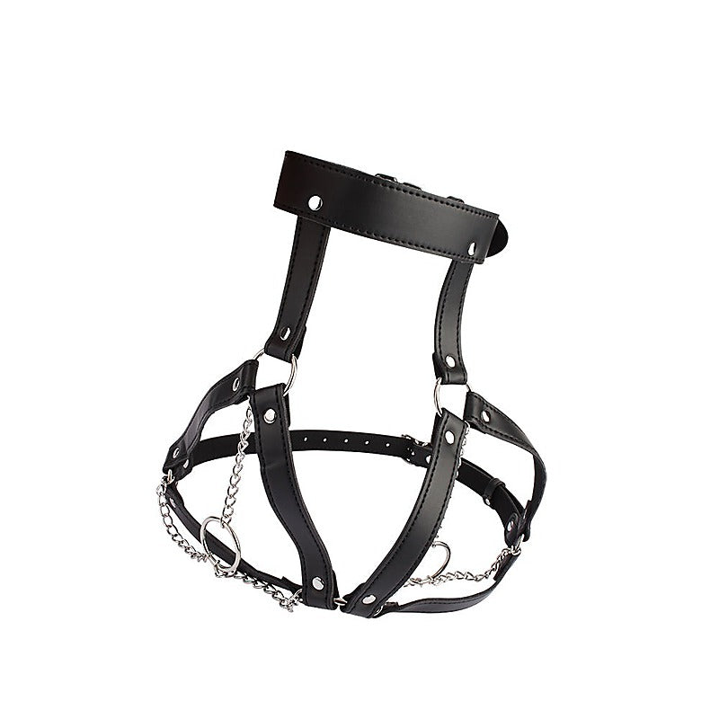 Fetish Breast Harness With O-Ring Chains By Chisa - Cuffs And Restraints