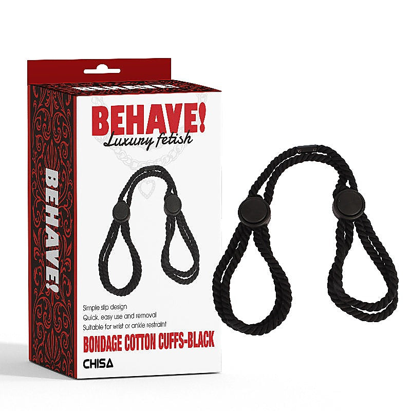 Bondage Cotton Wrist And Ankle Cuffs By Chisa - Cuffs And Restraints