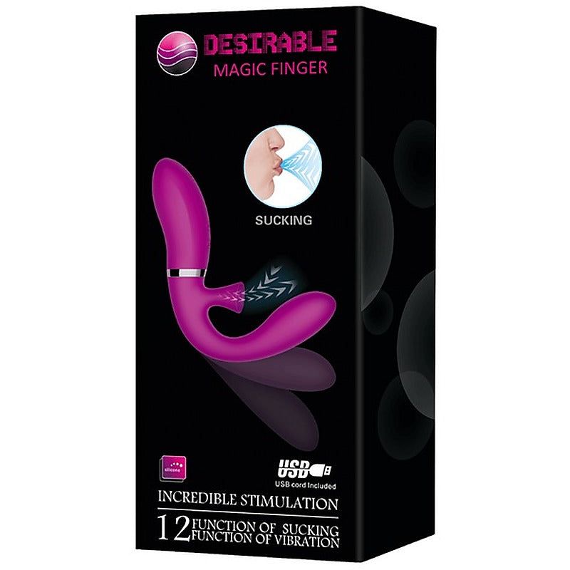 Desirable Magic Finger Vibrator With Suction By Baile - Finger and Tongue Vibrators