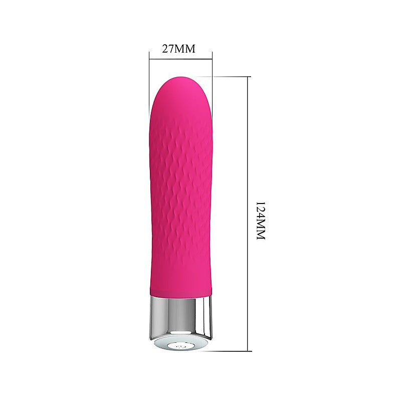 Sebastian Textured Silicone Bullet Vibrator By Baile - Bullet Vibrators