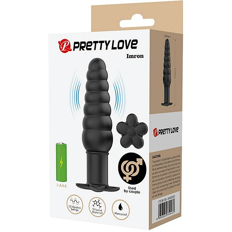 Imron Vibrating Silicone Butt Plug By Baile - Butt Plugs