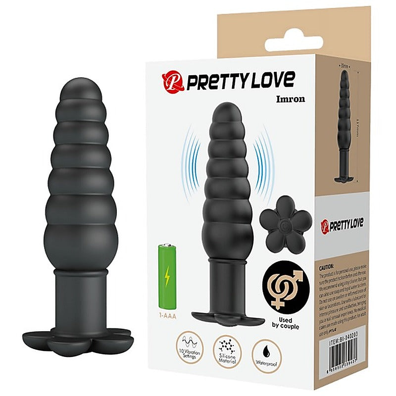 Imron Vibrating Silicone Butt Plug By Baile - Butt Plugs