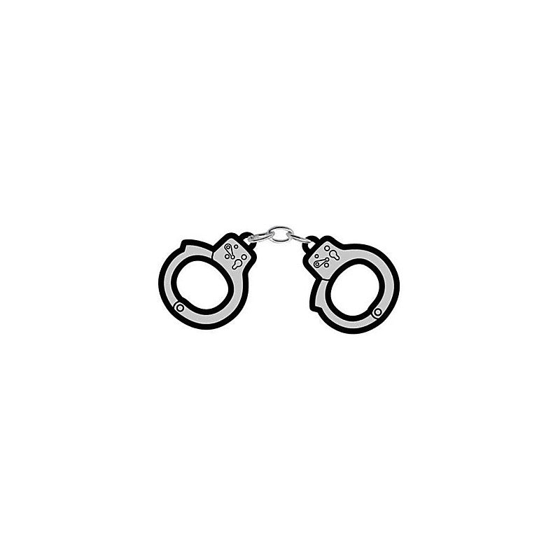 Bondage Handcuffs Enamel Pin By Wood Rocket - Party Gifts and Novelties