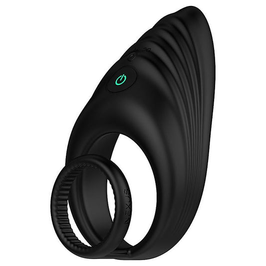 Nexus ENHANCE Vibrating Cock and Ball Ring Black - Vibrating Cock Rings