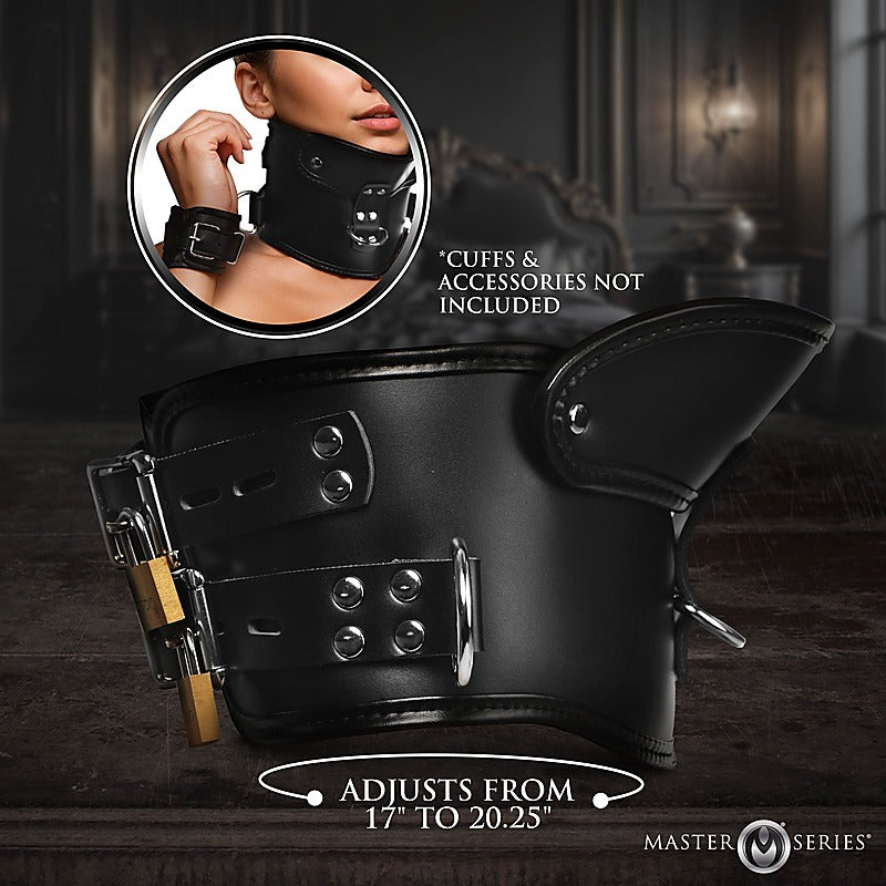 Master Series Rigid Locking Posture Collar By Xr Brands - Collars and Leads