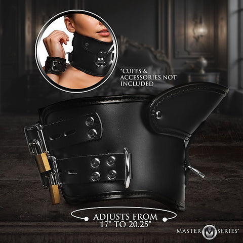 Master Series Rigid Locking Posture Collar By Xr Brands - Collars and Leads