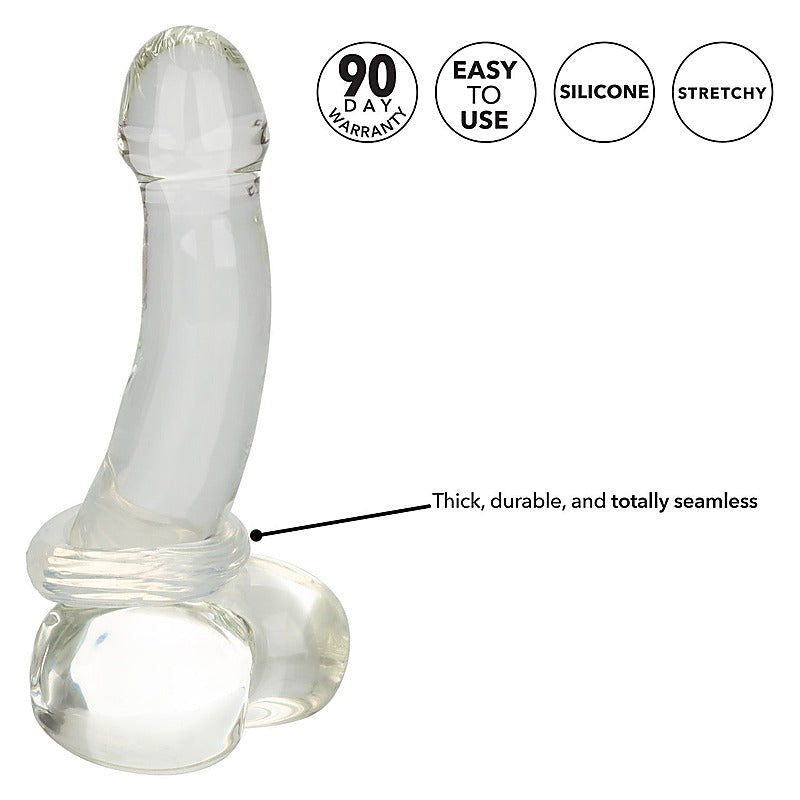 Silicone Cock Ring Medium by California Exotics - Stretchy Cock Rings