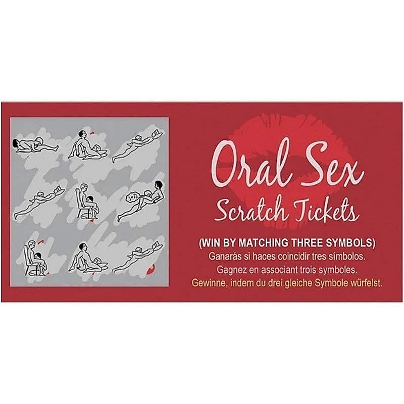 Oral Sex Scratch Tickets By Kheper Games - Sex Games, Coupons and Tricks