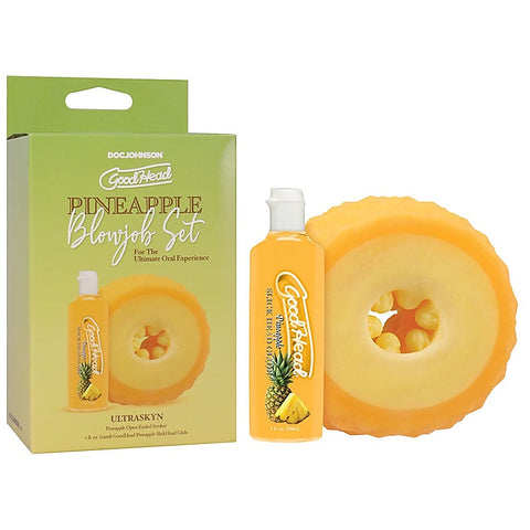 Goodhead Pineapple Blowjob Stroker By Doc Johnson - Masturbators and Strokers