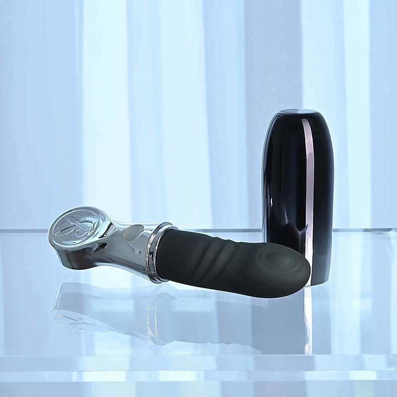 Playboy Pleasure Bon Voyage Rechargeable Tapping Vibrator - Personal Massagers