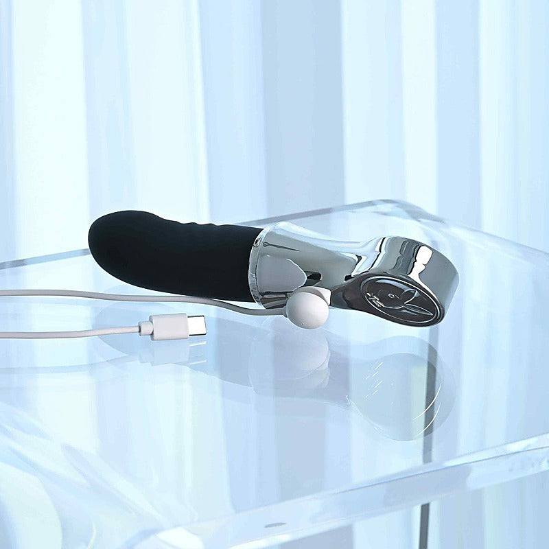 Playboy Pleasure Bon Voyage Rechargeable Tapping Vibrator - Personal Massagers