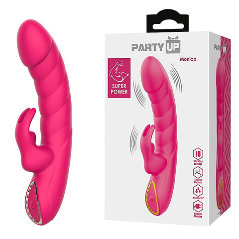 MONICA Rabbit Vibrator by Party Up - Rabbit Vibrators
