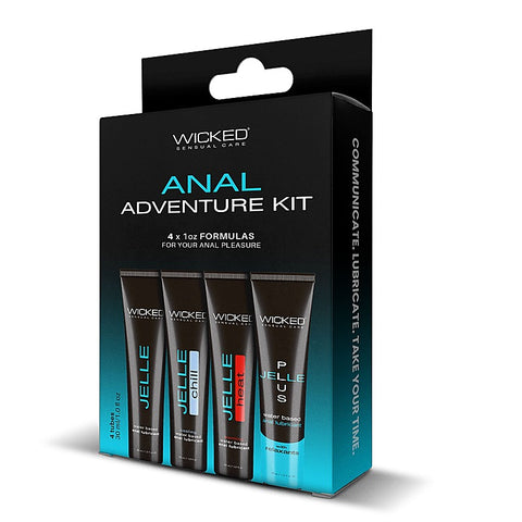 Wicked Anal Adventure Kit 4 Pack By Wicked Sensual Care - Anal Lubes