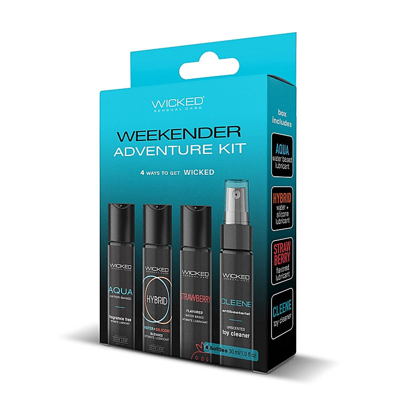Weekender Adventure Kit 4 Pack By Wicked Sensual Care - Water Based Lubes